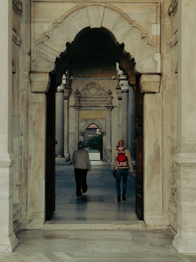 People Entering Mosque