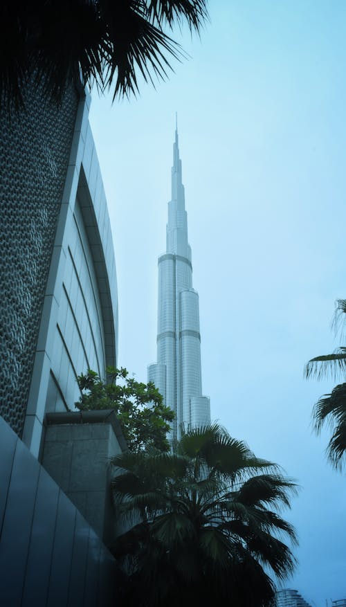 Gratis Foto stok gratis 4k, bidikan sudut sempit, Burj Khalifa Foto Stok