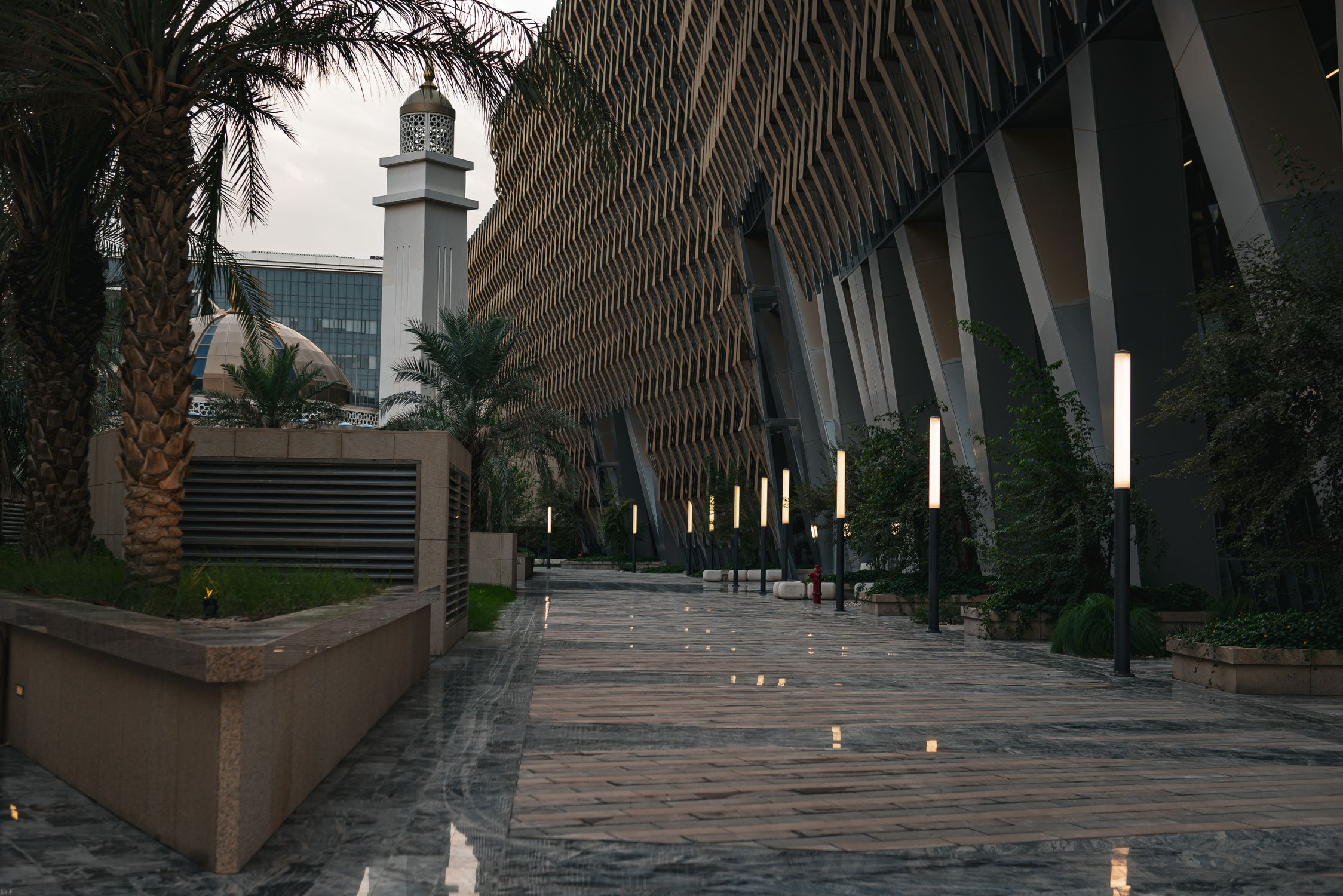 Pavement along a Modern Building in City · Free Stock Photo