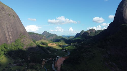 Wide Angle View of a Valley