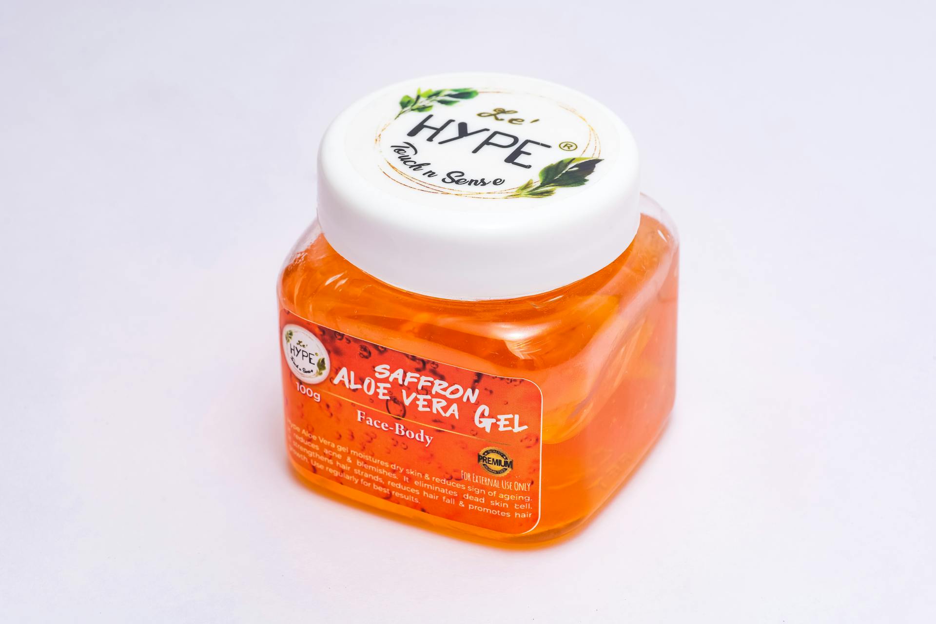 A Gel on a White Background
