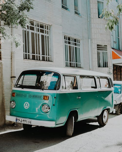 Volkswagen Parked on Sidewalk