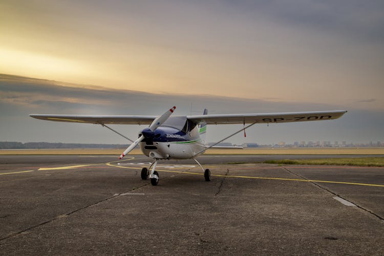 Airplane In The Airfield