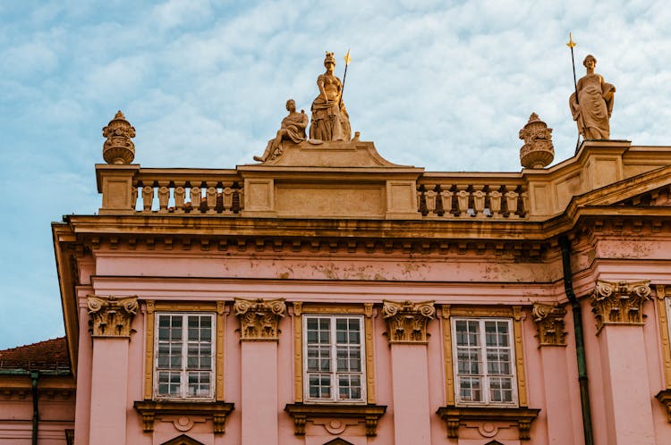 Palace With Statues On The Roof