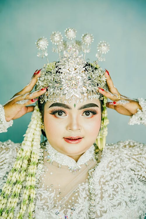 Portrait of Bride in Traditional Clothing