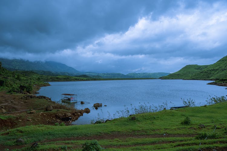 Lake In View Of The Hills