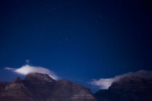 Gratis lagerfoto af aften, astronomi, bjerg