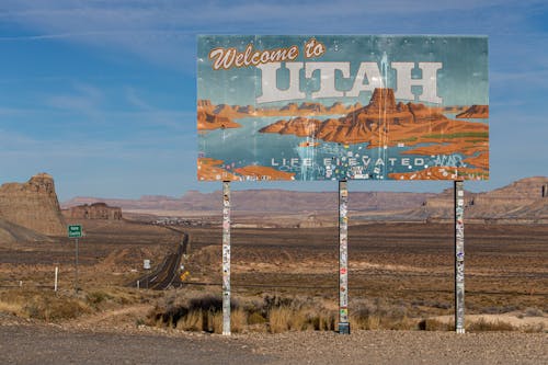 Welcome Signage Beside the Road