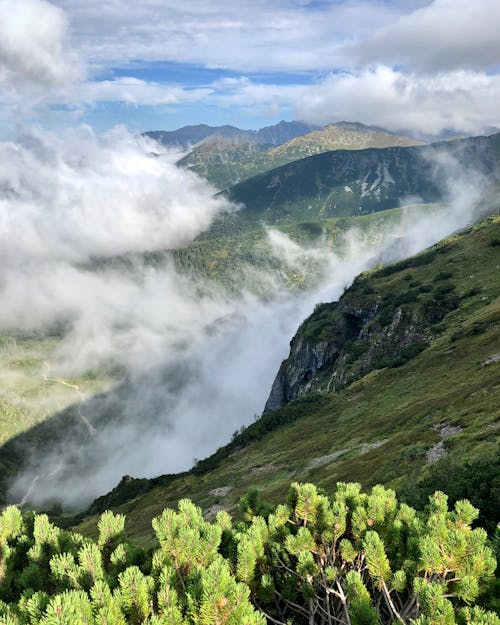 Základová fotografie zdarma na téma kopce, krajina, mraky