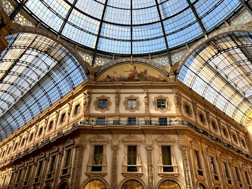 Kostnadsfri bild av arkader, galleria vittorio emanuele ii, Köpcentrum