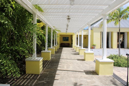 Empty Hallway of a Resort 