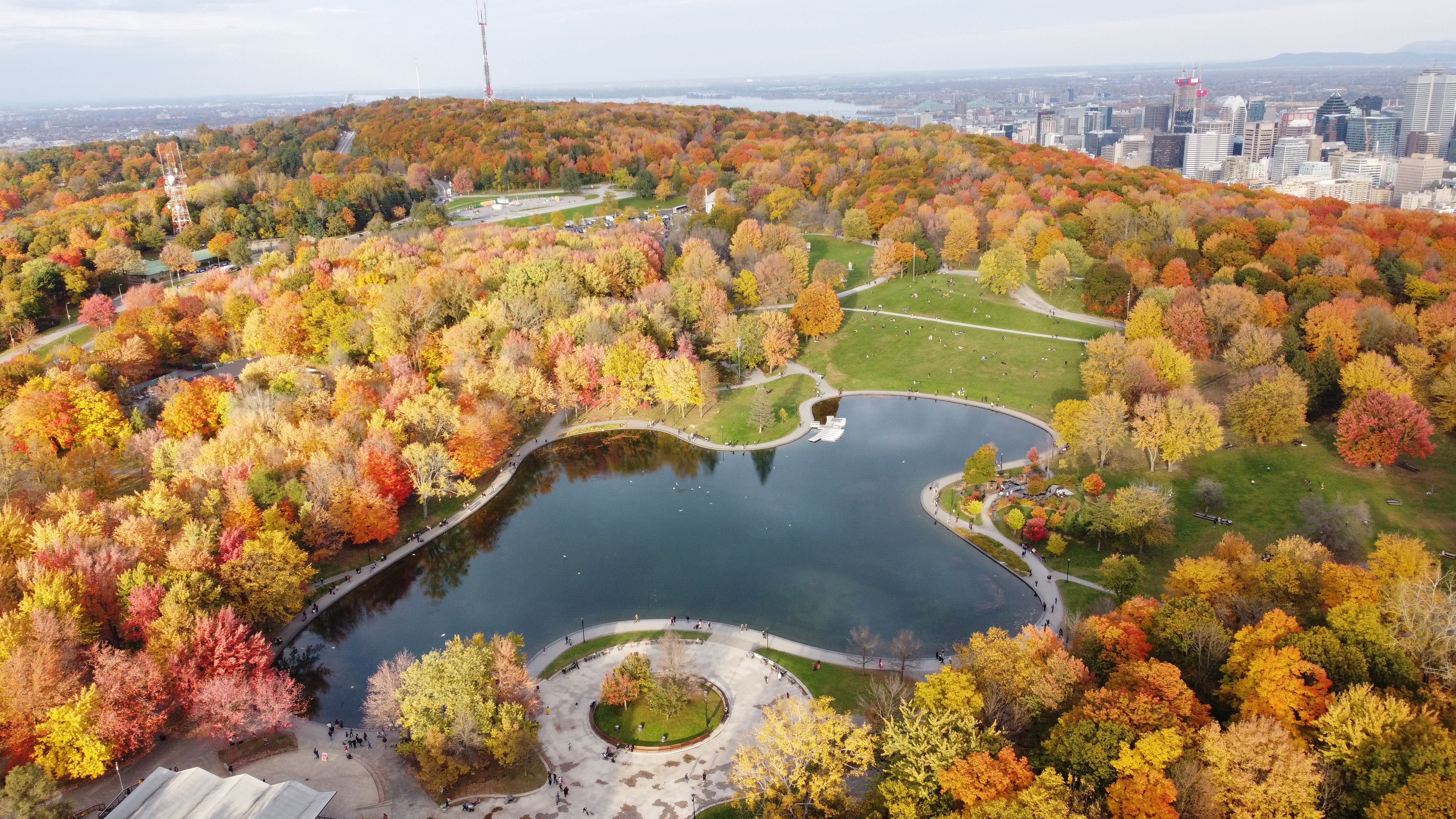 View from Mount Royal Park over Montreal