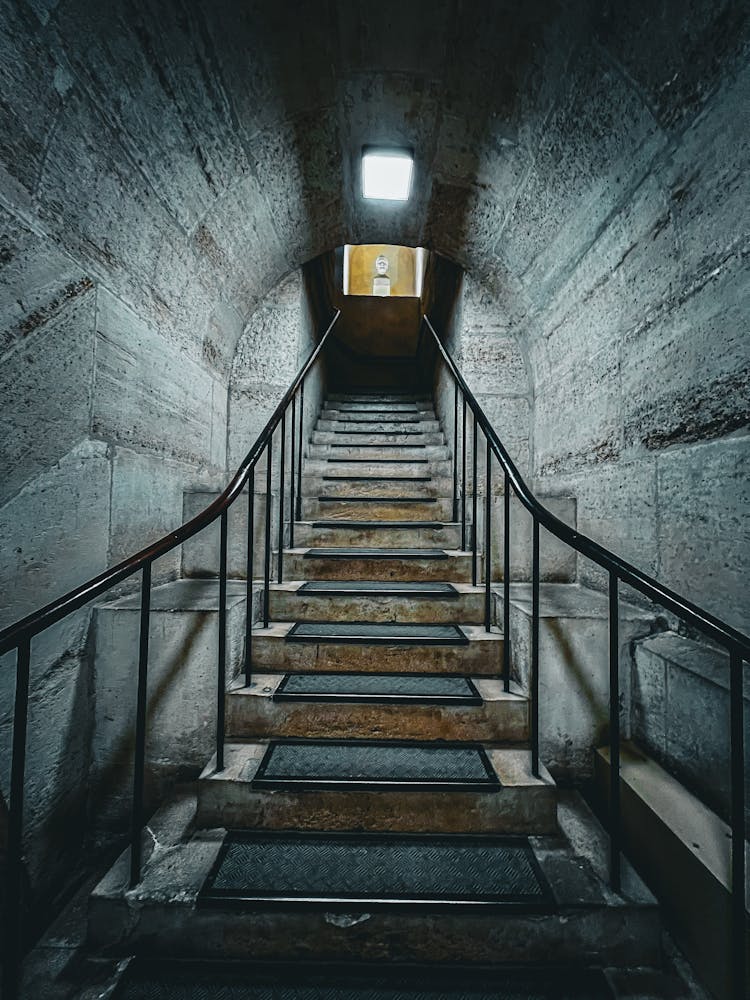 Stairs In A Tunnel 