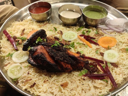 Základová fotografie zdarma na téma andhra pradesh, arabské jídlo, biryani