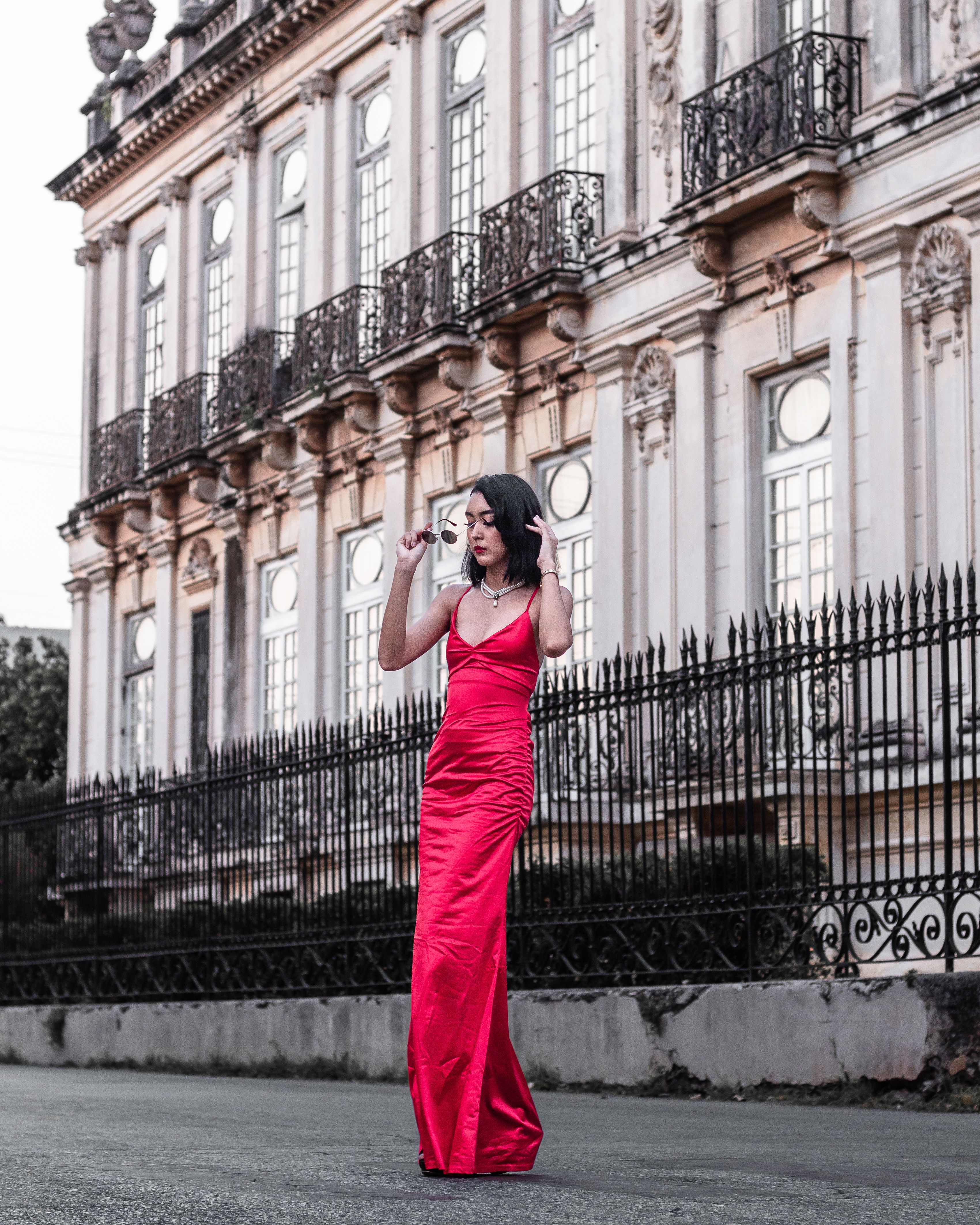 Robe en satin