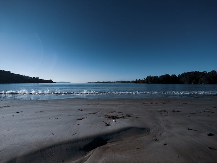 Empty Beach And Sea 