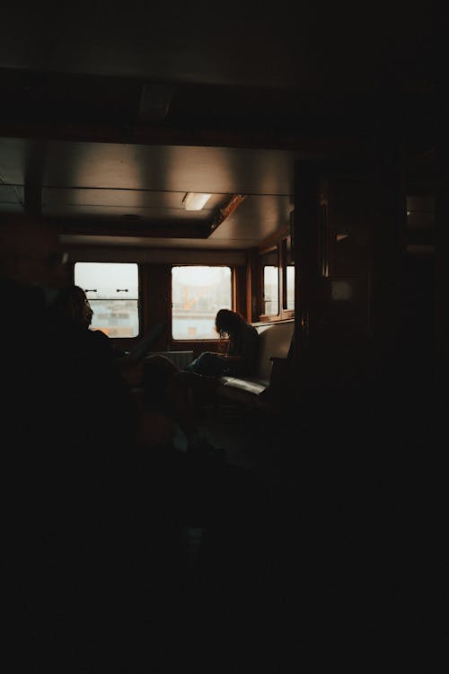 Passengers inside a Ferry Boat