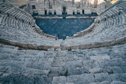 Kostenloses Stock Foto zu amphitheater, antalya, archäologie