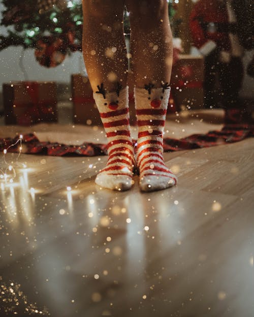 Gratis lagerfoto af fødder, glitrende, jul sæson