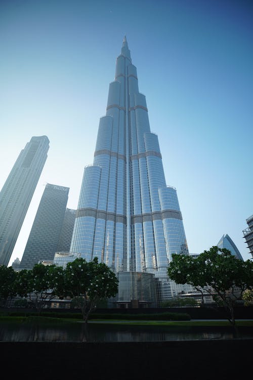 Imagine de stoc gratuită din Burj Khalifa, cer albastru, clădiri