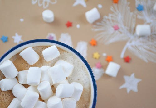 Marshmallows on Top of a Hot Chocolate