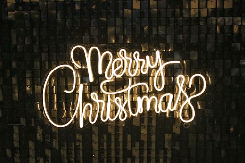 Merry Christmas Neon Signage 