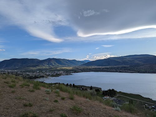 Penticton Okanagan Valley seen from a Hill, British Columbia, Canada 