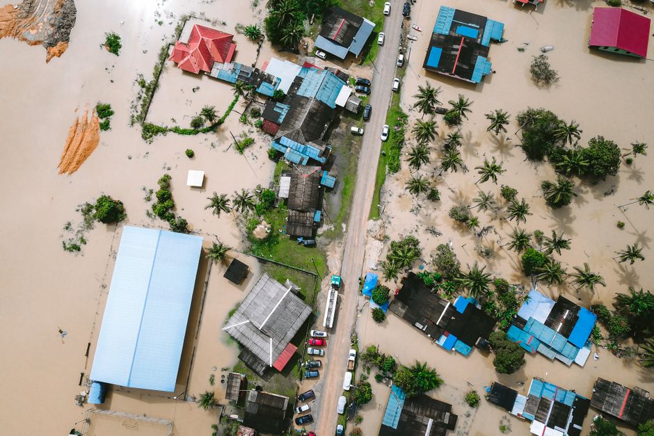 Tragédia climática casas