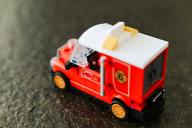 Close-up Of A Toy Van