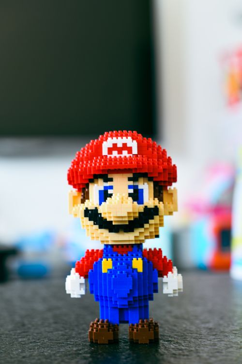 Super Mario Made Out of Mini Building Blocks · Free Stock Photo