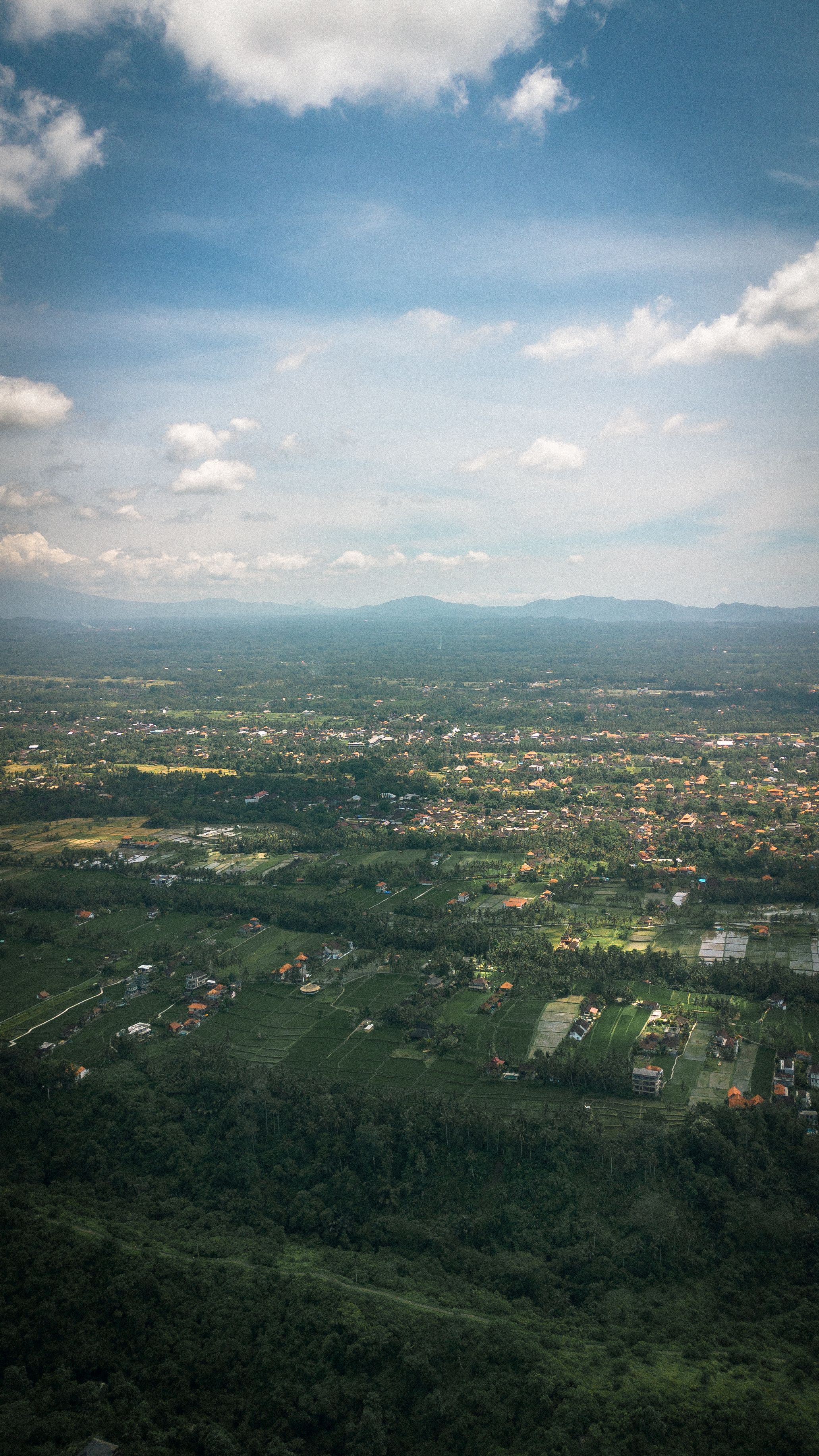 Aerial View of Green Grass Field under Blue Sky · Free Stock Photo