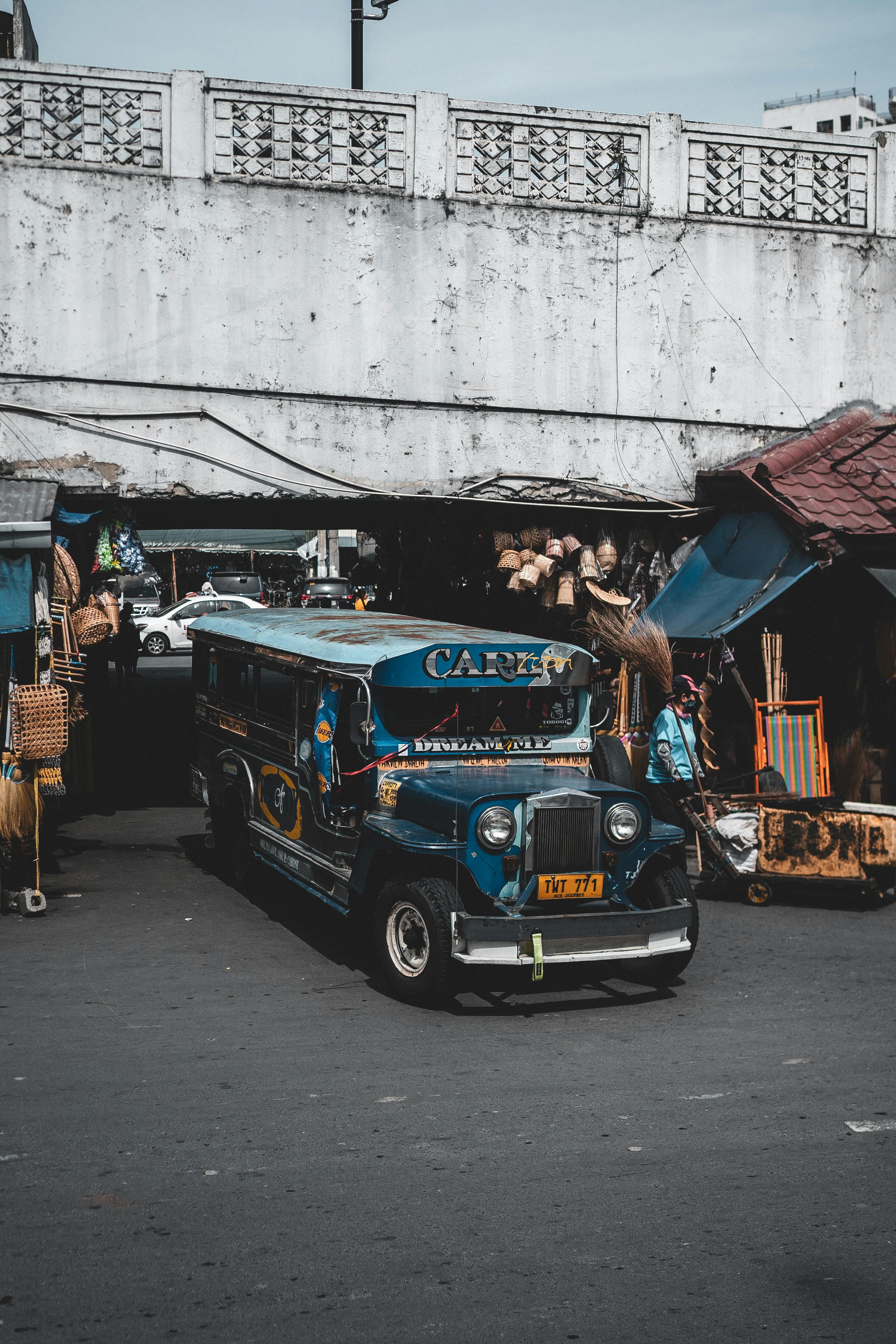 Jeepneys On Street · Free Stock Photo