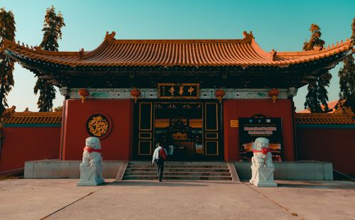 Free Explore a stunning Buddhist temple in Pokhara, Nepal, showcasing intricate architecture and cultural symbols. Stock Photo