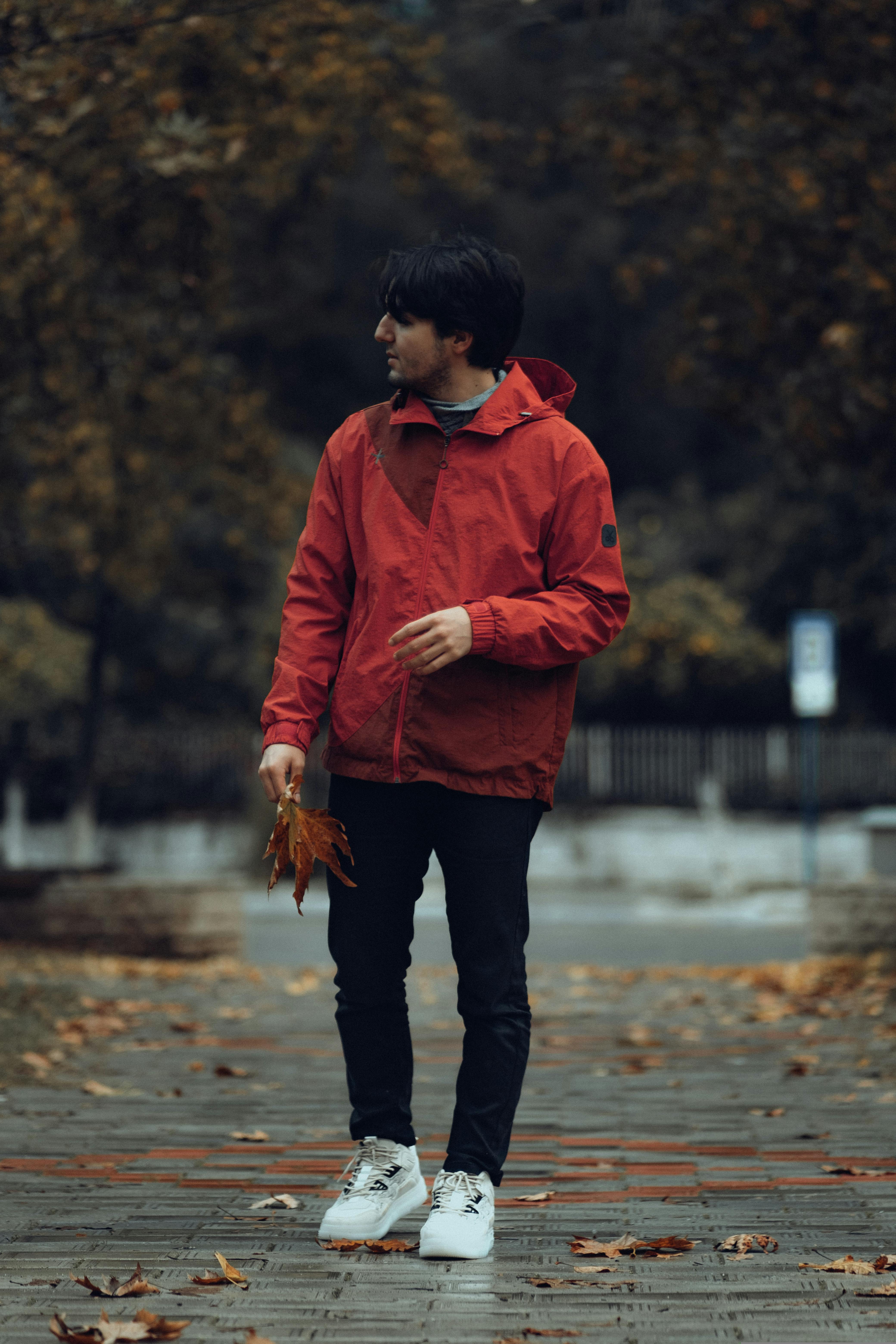 Man Wearing Red Hoodie Jacket · Free Stock Photo