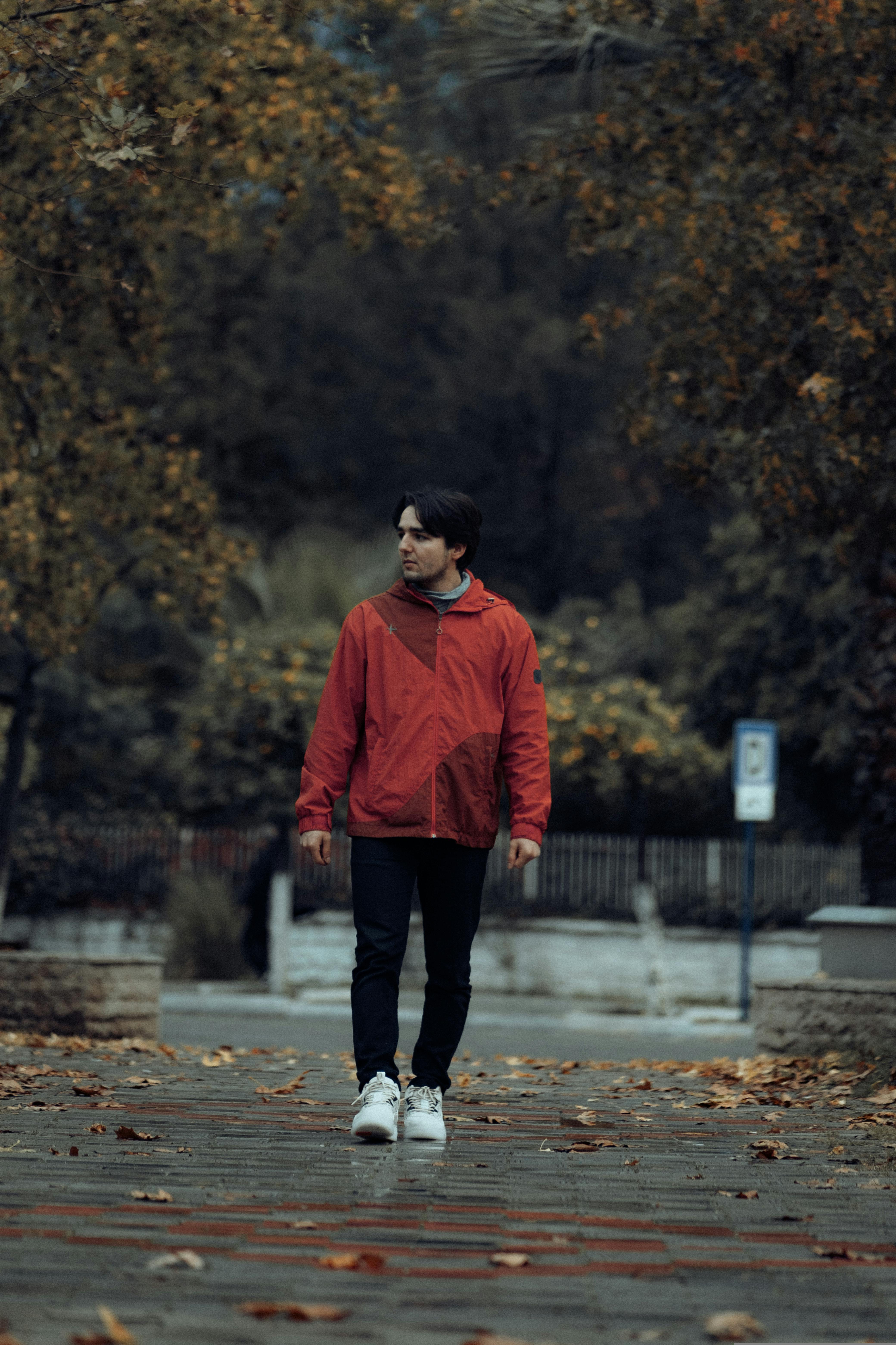 Man Wearing Red Hoodie Jacket · Free Stock Photo