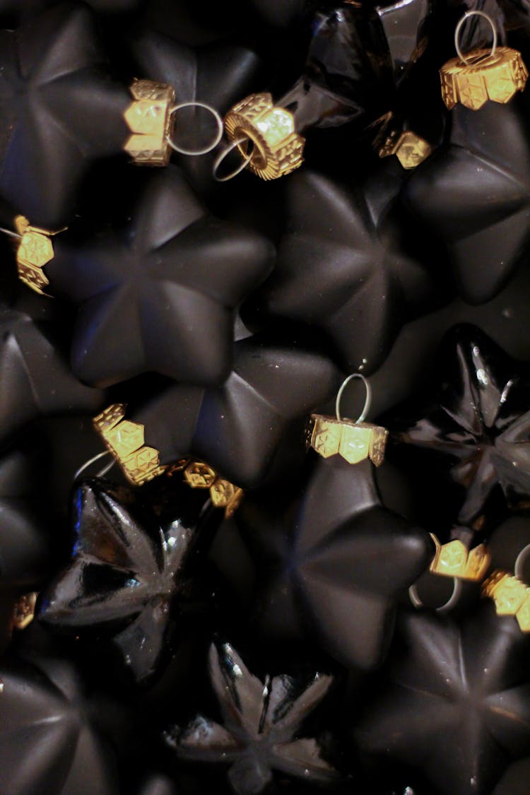 Black Christmas Ornaments