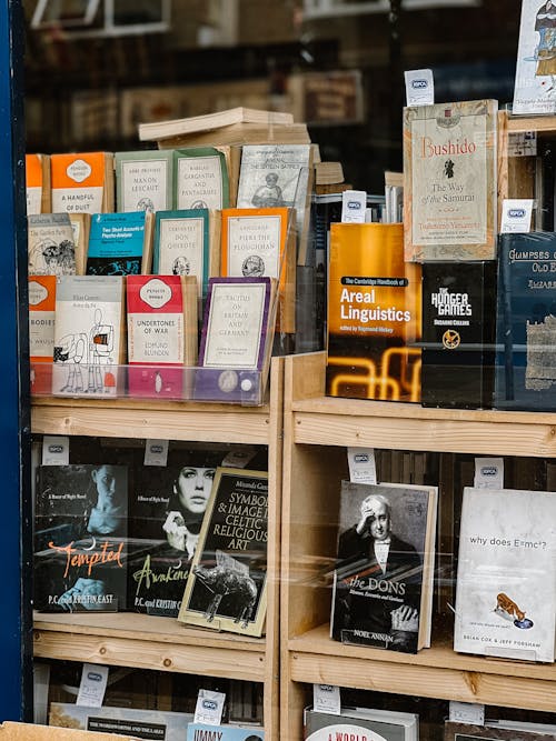 Free Window Display of Books Stock Photo