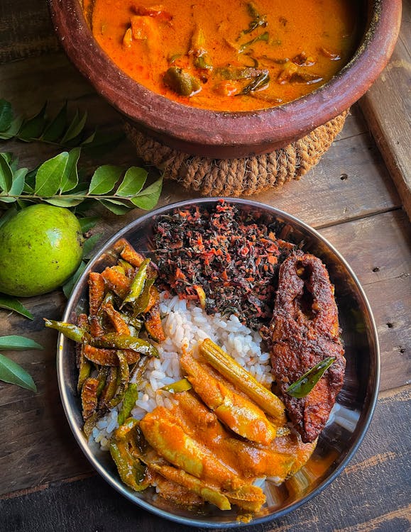 Meal with Rice and Soup