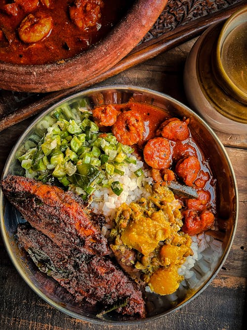 Asya yemeği, kerala, malayalam içeren Ücretsiz stok fotoğraf