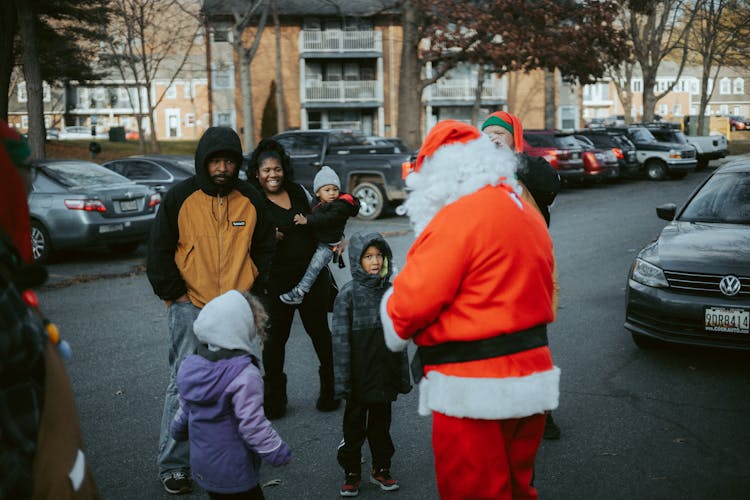 Santa Claus With Family