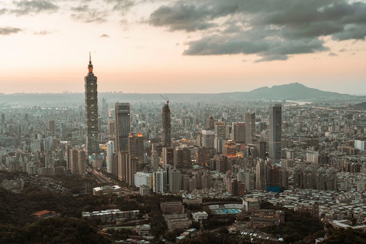 Cloudy Sky Over Taipei, Taiwan