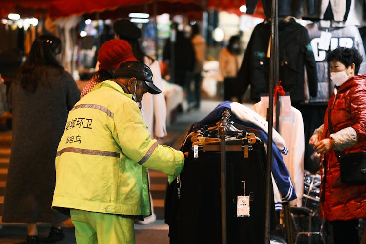 People In Clothing Store