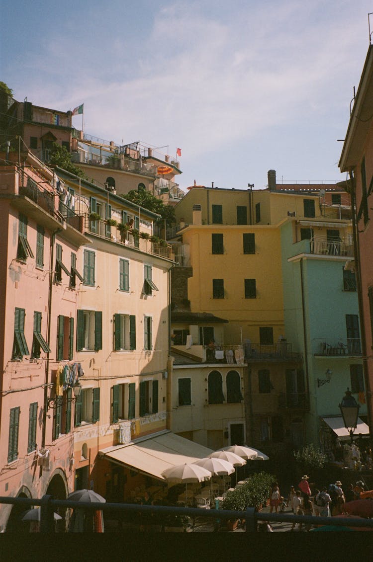 Buildings In City On Summer Day