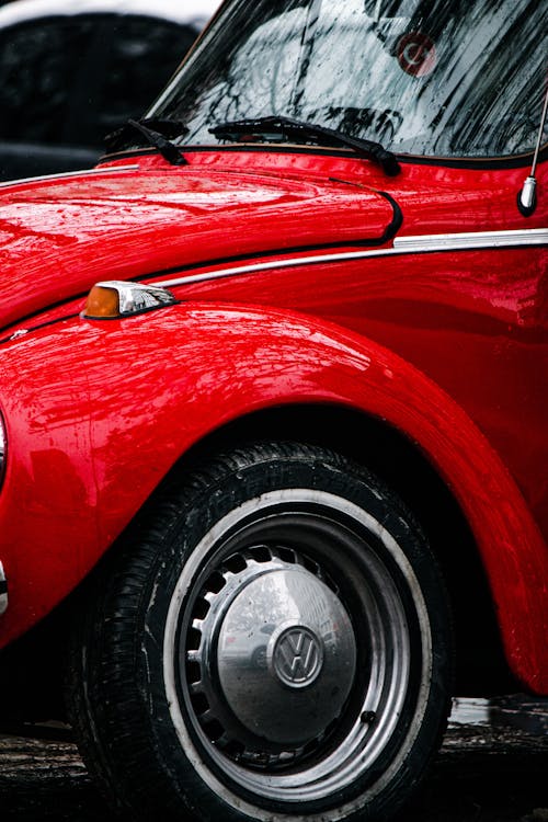 Close up of Volkswagen Beetle