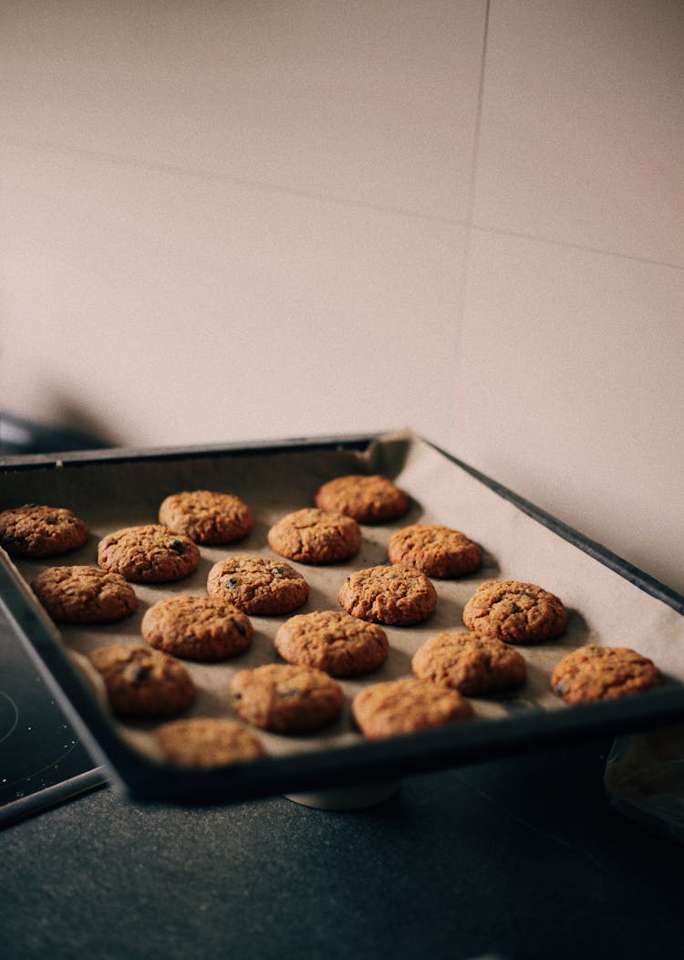 Cookies On Baking Tray