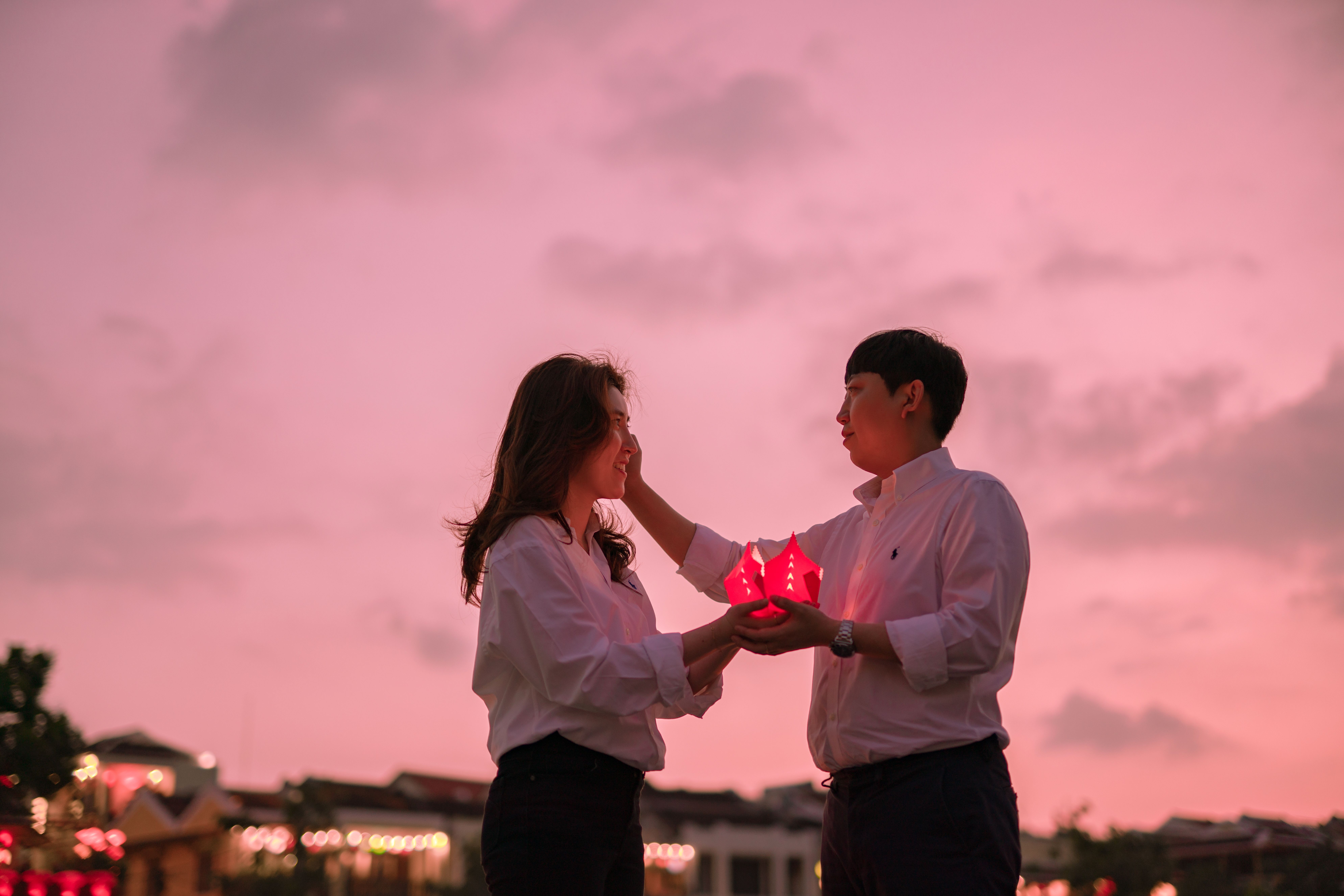 A Man and Woman Standing Together · Free Stock Photo