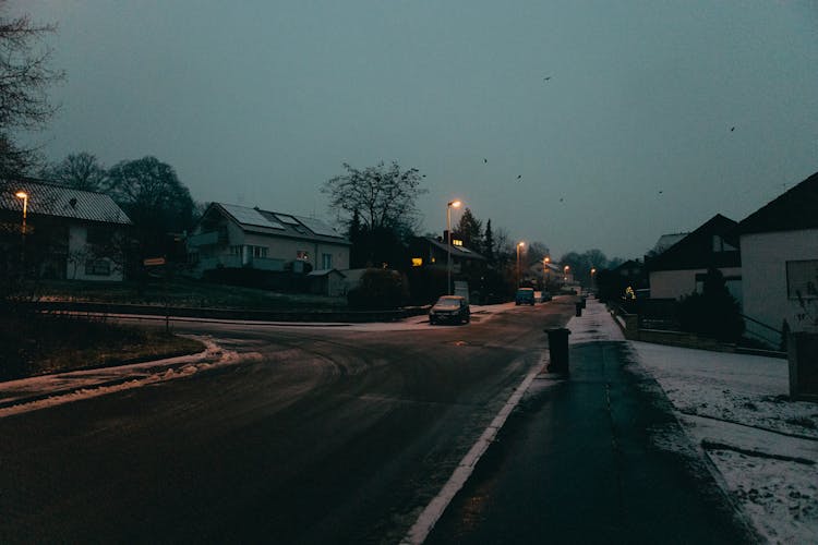 Suburb In Winter