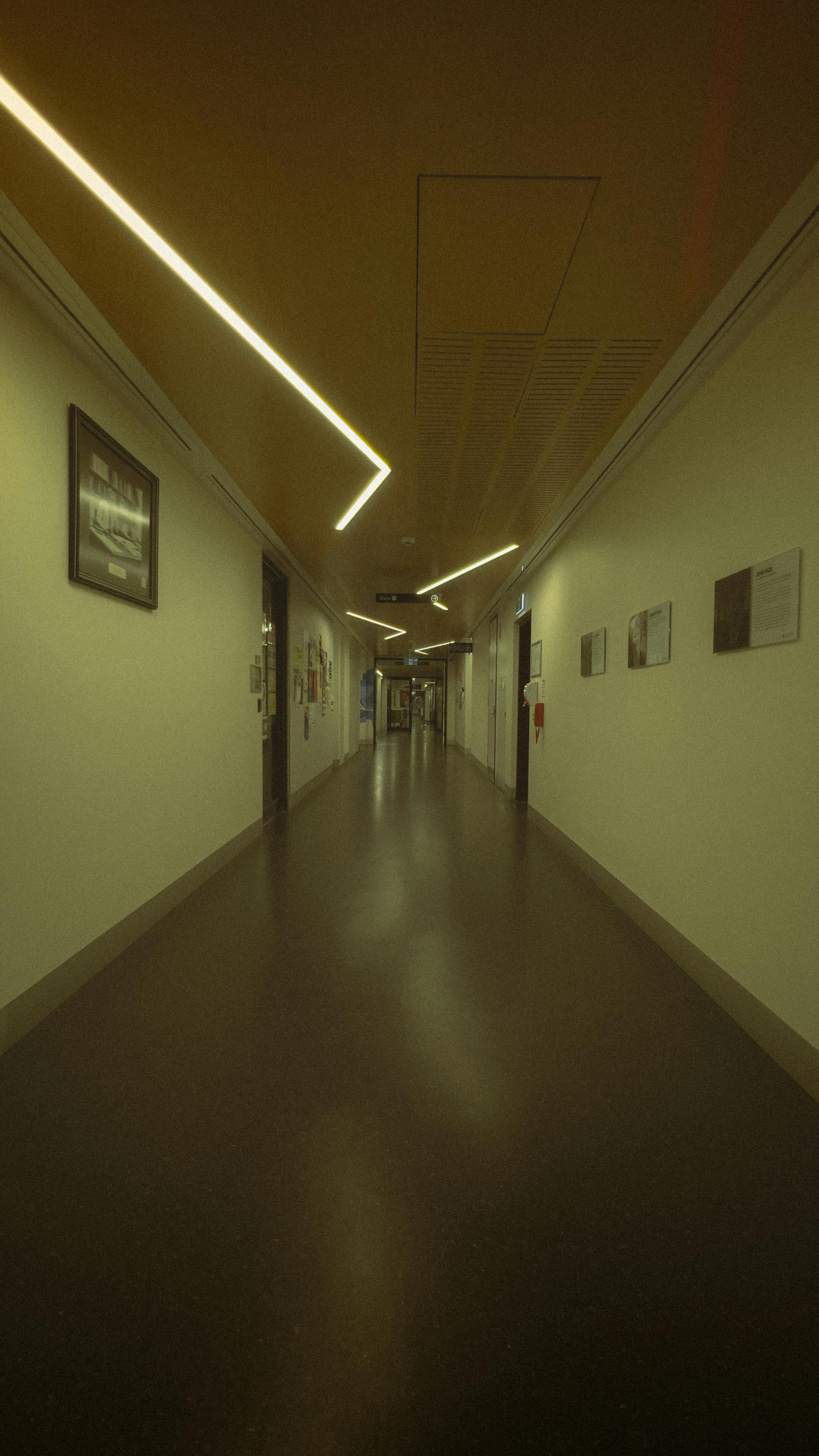 an empty hallway