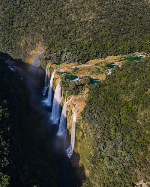 Imagine de stoc gratuită din apă curgătoare, atracție turistică, cascada de tamul