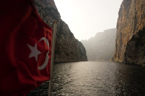 Immagine gratuita di acqua, bandiera turca, canyon